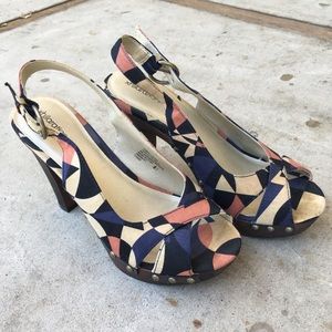 Geo shapes high heels